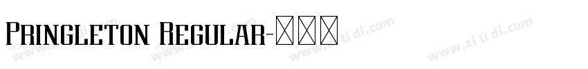 Pringleton Regular字体转换 Pringleton Regular字体转换